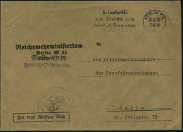 BERLIN W 35 1935 (20.12.) Dienst-Bf.: Reichswehrministerium..Tirpitzufer 72-76/FdAR + Schw. HdN Noch Mit Weimarer Adler! - Other & Unclassified