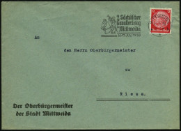 MITTWEIDA/ **k/ 2.Sächs./ Kavallerietag/ 16.-17.JULI 1938 (16.6.) MWSt = Kavallerie-Hornist Der Wehrmacht , Klar Gest. K - Other & Unclassified