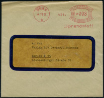 BERLIN W/ 9/ Spengstoff 1927 (4.11.) Früher AFS Francotyp , Rs. Abs.Vordr.: SPRENGSTOFF-VERKAUFS-GmbH..(Fuggerhaus), Ort - Sonstige & Ohne Zuordnung