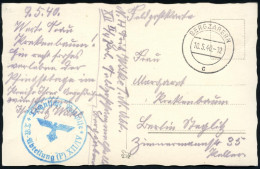 BERGZABERN/ C 1940 (10.5.) 2K-Steg + Grüner 1K-HdN.: Technische Nothilfe/TN-Abteilung (P) XII/IV (TN-Adler Mit Hakenkreu - WW2