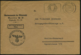 BERLIN SW 1/ Ac/ EIGENE VORSICHT/ BESTER UNFALLSCHUTZ 1940 (4.10.) MWSt + Schw. 1K-HdN: Oberkommando Des Heeres/ Absende - Guerre Mondiale (Seconde)