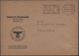 BERLIN SW11 1941 (30.6.) Dienst-Bf: FdAR/Reichsamt Für Wirtschaftsausbau = Geleitet Von K.Krauch, I.G. Farben , Ziel: Rü - Guerre Mondiale (Seconde)