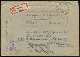 DEUTSCHES REICH 1942 (26.9.) 1K: FELDPOST/c/872 = Feldpostamt 389, 389. Inf.-Div. ("Rheingold") + Stummer RZ: Feldpost + - Guerre Mondiale (Seconde)