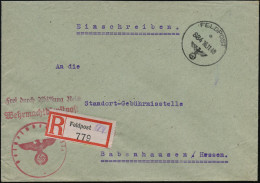 DT.BES.FRANKREICH 1940 (16.11.) 1K: FELDPOST/a/884 = Feldpostamt 152 Frankreich (Dijon) + Provis. RZ: Feldpost + Hs. Nr. - WW2