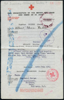 DT.BES.GUERNSEY (KANAL-INSELN) 1943 (19.7.) Brit. Rotkreuz-Formular "BRITISH RED CROSS AND ORDER OF ST.JOHN" (dt.-engl.  - WW2 (II Guerra Mundial)