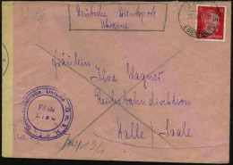 DT.BES.UKRAINE 1943 (26.10.) 12 Pf. Hitler, Ukraine, EF , 2K-Steg: KIEW/d/DT.DIENSTPOST UKRAINE (teils Nicht Voll) + Vio - WW2