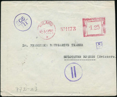 ITALIEN 1943 (6.3.) Anonymer AFS Francotyp: MILANO/*/No.1173 = CONSIGLIO NAZ. DELLE RICERCHE..PSICOLOGICA (rs. Abs.-Vord - 2. Weltkrieg