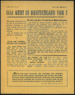 UdSSR /  DEUTSCHES REICH 1942 (April) Sowjet. Flugblatt Nr.131 (Nr.1231): WAS GEHT IN DEUTSCHLAND VOR?, Rs. Graphik: ..K - WO2