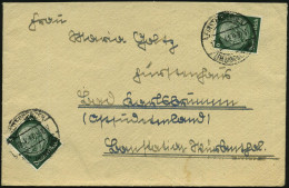 FINSTERBERGEN/ (THÜRINGERW.) 1941 (12.4.) 1K-Steg + Rs. Blauer 4L: K L V.-Lager/Landhaus Hartung/Finsterbergen.. , Fernb - Other