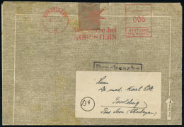 DÜSSELDORF/ 8/ Versichere Bei/ NORDSTERN 1946 (15.7.) Seltener, Aptierter AFS Francotyp "Hakenkreuz" = Entfernt Mit Neue - Other & Unclassified