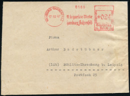 HAMBURG-BAHRENFELD/ Margarine-Werke.. 1947 (17.10.) Seltener, Aptierter AFS Francotyp "Hakenkreuz" = Entfernt = Notmaßna - Other & Unclassified