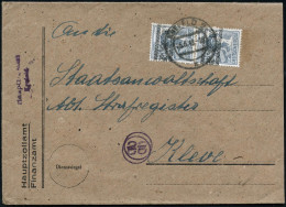 KREFELD 2/ K 1948 (26.6.) 2K-Steg Auf Paar 12 Pf. Arbeiter "Posthorn-Band" = 5 Tage Nach Währungs-Reform , Fern-Zoll-Die - Andere & Zonder Classificatie