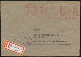 MELLE/ Eine/ Kruse/ Küche../ KRUSE/ Küchen Melle 1947 (30.9.) Seltener, Aptierter AFS Francotyp  "Mäanderrechteck" (Insc - Other & Unclassified