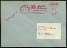 (18) SAARBRÜCKEN 2/ Alfred Th./ Lehmann/ ..DRAHTPRODUKTE,NE-METALLE.. 1958 (17.4.) AFS Postalia "DEUTSCHE BUNDESPOST SAA - Autres & Non Classés