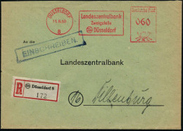 DÜSSELDORF/ 8/ Landeszentralbank/ Zweigstelle/ (22a) Düsseldorf 1950 (11.8.) AFS Francotyp 060 Pf. + RZ: (22 A) Düsseldo - Other & Unclassified