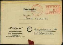 (13a) NÜRNBERG 2/ E 1949 (25.11.) PFS 6 Pf. Auf Falt-Bf. "Verbaost" Mit Inhalt: Fragebogen Eines Ehem. Schutzpolizisten  - Other & Unclassified