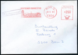 5300 BONN 12/ DEUTSCHER BUNDESTAG 1984 (28.6.) AFS Francotyp (Bundeshaus) Rs. Abs.-Vordr.: DEUTSCHER BUNDESTAG.. (Dü.E-2 - Otros & Sin Clasificación