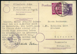 BERLIN W 66/ H 1946 (14.5.) 2K-Steg Auf Inl.-P. 6 Pf. "Stadt Berlin" (Bär) + Zusatzfrankatur 40 Pf. Ziffer Kontrollrat ( - Autres & Non Classés