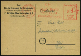 BERLIN-CHARLOTTENBURG 5/ Stadt Berlin/ Bezirksamt/ Charlottenburg 1948 (29.10.) AFS Francotyp 012 Pf. Auf Vordr.-Kt.: Am - Other & Unclassified