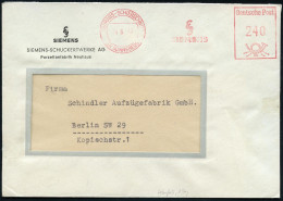 NEUHAUS-SCHIERSCHNITZ/ (KR SONNEBERG)/ S/ S/ SIEMENS 1948 (25.6.) Sehr Seltener AFS Francotyp "Posthorn" 240 Pf. Zehnfac - Andere & Zonder Classificatie