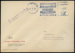 LEIPZIG C 1/ AUSSTELLUNGSGELÄNDER/ DER TECHN.MESSE/ Pressefest/ LEIPZIGER/ VOLKSZEITUNG/ VOM 20.6.-21.6. 1959 (31.3.) Se - Autres & Non Classés