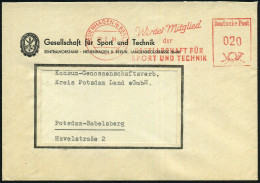 NEUENHAGEN (b BERLIN)/ Werdet Mitglied/ Der/ GESELLSCHAFT FÜR/ SPORT U.TECHNIK 1968 (22.2.) Seltener AFS Francotyp Auf D - Andere & Zonder Classificatie