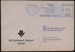 ROSTOCK 1/ 10 JAHRE DDR/ FÜR DES VOLKES WOHLSTAND/ FRIEDEN,GLÜCK/ DECKEN WIR DEN TISCH/ DER REPUBLIK/ NEPTUNWERFT.. 1959 - Autres & Non Classés