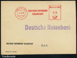 STALINSTADT/ DEUTSCHE NOTENBANK/ STALINSTADT 1960 (5.10.) Seltener AFS Postalia , Klar Gest. Dienst-Vorderseite = Umbenn - Andere & Zonder Classificatie