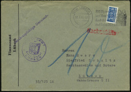 (24a) LÜBECK 1/ Dd/ Hilf Dir,uns ALLEN/ U.dem STAAT.. 1955 (12.3.) Seltener MWSt, Text Rechts (2 Männer Mit "Vorschlags" - Otros & Sin Clasificación