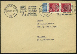 (13b) MÜNCHEN BPA 1/ Cm/ MITDENKEN/ MITREDEN/ MITHANDELN/ Dein Beitrag/ Zur Demokratie! 1954 (22.10.) Band-MWSt (Bürgerv - Sonstige & Ohne Zuordnung