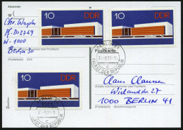 1025 BERLIN 25/ C/ PALAST DER REPUBLIK 1990 (31.8.) 1K = Hauspostamt DDR-Volkskammer, 31.8. = Unterzeichnung Des Einigun - Autres & Non Classés