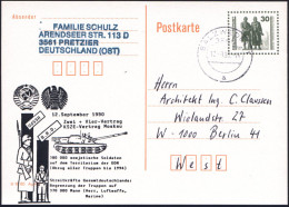 D.D.R. /  VGO 1990 (12.9.) Amtl. P 30 Pf. VGO Goethe/Schiller M. Zudruck: KSZE-Vertrag Moskau.. = Abzug Der "Westgruppe" - Otros & Sin Clasificación