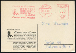 1 BERLIN 62/ Elwert U.Meurer/ BÜCHER U./ ZEITSCHRIFTEN/ Aus Aller Welt.. 1966 (8.8.) AFS Francotyp 008 Pf. = Sonderporto - Autres