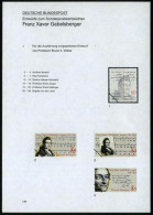 B.R.D. 1989 (März) 100 Pf. U. 80 Pf. "200. Geburtstag F. X. Gabelsberger", 28 Verschied. Color-Entwürfe Der Bundesdrucke - Autres