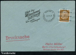 MÜNCHEN 2/ HDB/ =154=/ Lest Die/ Münchner/ Zeitung!.. 1937 (6.9.) Seltener Freimarkenstempel, Text In Sütterlin = Franki - Sonstige