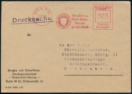 BERLIN W62/ EIGENE VORSICHT/ BESTER UNFALLSCHUTZ/ Straßen-u.Klein-Bahn-/ Berufs-/ Genossensch. 1940 (2.11.) Seltener AFS - Tranvías