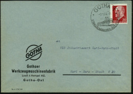 GOTHA 1/ STRASSENBAHNEN AUS GOTHA 1964 (9.11.) HWSt = Straßenbahnzug Klar Auf Firmen-Bf.: Gothaer Werkzeug-maschinenfabr - Tramways