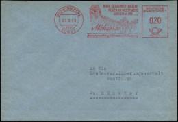 (21b) KÖRBECKE/ über/ SOEST/ ..Möhnesee/ Amtsverwaltung Körbecke 1959 (26.3.) AFS Francotyp = PSt.I-Typ = Möhne-Talsperr - Eau