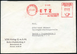 (1) BERLIN-CHARLOTTENBURG 2/ ETZ/ ELEKTRONISCHE/ ZEITSCHRIFT 1961 (21.3.) AFS Francotyp = Alte B-Maschine! Auf Firmen-Bf - Elektrizität