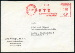 (1) BERLIN-CHARLOTTENBURG 2/ ETZ/ ELEKTRONISCHE/ ZEITSCHRIFT 1961 (21.3.) AFS Francotyp = Alte B-Maschine! Auf Firmen-Bf - Electricité