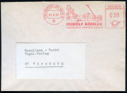 6 FRANKFURT AM MAIN 16/ RUDOLF KÖHLER/ INDUSTRIE-VERTRETUNGEN 1967 (1.8.) Dekorativer AFS Francotyp = Staubsauger, Küche - Electricity