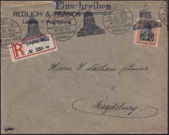 LEIPZIG/ WEIHE DES/ VÖLKERSCHLACHT-/ DENKMALS 1913 (18.10.) BdMWSt = Völkerschlacht-Denkmal Auf EF 30 Pf. Germania (Mi.8 - Autres & Non Classés