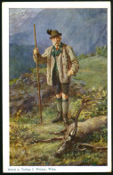 ÖSTERREICH 1910 PP 5 H. KFJ Jubil., Grün: I. INT. JAGD-AUSSTELLUNG WIEN = Kaiser Frank-Joseph Als Alpiner Jäger Mit Erle - Other & Unclassified