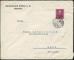 UNGARN 1939 (19.12.) 32 F. "Graf Tisza", EF = Ungar. Ministerpräs. Bis 1917, Bündnis-Befürworter Mit Dt. Reich, 1918 Erm - Other & Unclassified