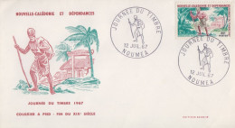 Enveloppe  FDC  1er   Jour   NOUVELLE CALEDONIE    Journée  Du  Timbre   1967 - FDC