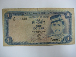 BRUNEI DARUSSALAM 1 RINGGIT $1 1978 CURRENCY BANKNOTE MONEY - Brunei