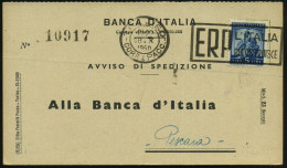 ITALIEN 1950 (18.10.) Seltener MWSt.: TREVISO/ CORR. E PACC./ E R P / L'ITALIA/ RICOSTRUISCE (Text Rechts) Klar Gest. Be - Autres & Non Classés