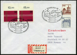 2000 HAMBURG 36/ XIX.WELTPOSTKONGRESS/ EUROPATAG/ U.25 Jahre/ CEPT 1984 (26.6.) SSt (UPU-Logo/ Europakarte) Auf Cept-Fra - Sonstige & Ohne Zuordnung