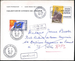 FRANKREICH 1972 (12.10.) MWSt.: 67 STRASSBOURG/CONSEIL DE L'EUROPE/SESSION/du PARLEMENT/EUROPEEN Auf 50 C. Europa + 1K:  - Other & Unclassified