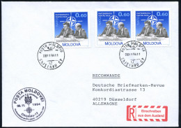 MOLDAWIEN 1994 (8.11.) 0,60 L. NATO = Präs. Snegur U. NATO Gen.-Sekr. Manfred Wörner (CDU), Reine MeF (3x) , + ET-SSt, A - Otros & Sin Clasificación